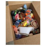 Box of Handmade Crocheted Toys