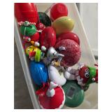 Collection of M&M Christmas Ornaments