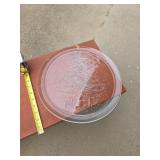 Engraved Christmas Tree Glass Platter