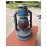 Vintage Blue and Red Lantern