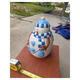 Decorative Snowman Jar