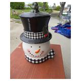 Snowman Decorative Jar