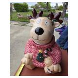 Christmas Reindeer Cookie Jar