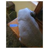 Folded Gray Blanket
