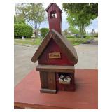 Wooden Schoolhouse Decoration