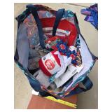 Craft Bag with Various Supplies