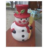 Ceramic Snowman Cookie Jar