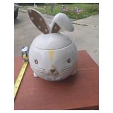 Ceramic Bunny Cookie Jar