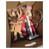 Wooden Reindeer and Christmas Candles