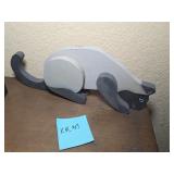 Painted Wooden Siamese Cat Figurine