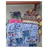 Handmade Multi-Colored Crocheted and Patchwork Bab