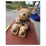Cookie jar and salt and pepper shaker set