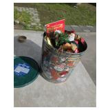 Christmas Tin Filled with Items