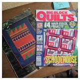 Quilting Magazine and Pattern Book Lot: Big Block