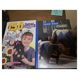 Lot of 2 Crochet Pattern Books: 150 Weekend Croche