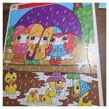 Whitman Pre-school Frame-Tray Puzzle: Rainy Day Du