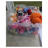 Collection of Crocheted Stuffed Animals