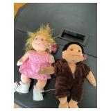 Pair of Plush Dolls: Ty Blonde Girl in Pink Dress