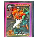 2024 Topps Chrome Pink RC Marco Luciano