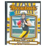 2025 Donruss Rated Rookie Throwback Will Howard