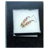 Enamel Floral Earrings