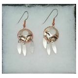 Handmade Copper Eagle Earrings
