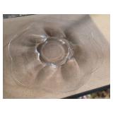 Clear Glass Serving Plate