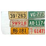 Vintage US License Plate Collection