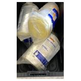 Three small rolls of insulation