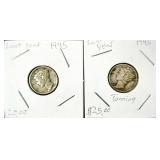 2x Mercury Dimes