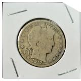 1912 Barber Half Dollar