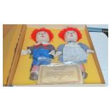 Ideal Collector's Raggedy Ann and Andy 16' Porcela