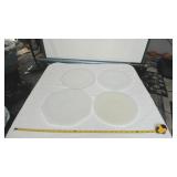 Set of Four Translucent Opaque Discs, Assorted Siz