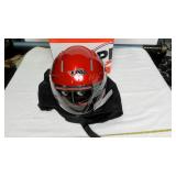 X-PRO Metallic Red Full-Face Helmet with Clear Vis