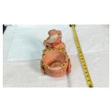 Terracotta Planter with Figure