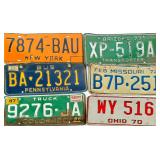 Collection of Vintage License Plates