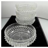 Set of Clear Glass Candy Dishes