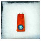 Wood Turquoise & Lapis Pendant