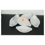 Set of 5 White Corn Dishes