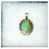 Sterling Silver Turquoise Pendant