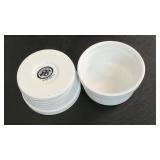 Two White Souffle Bowls