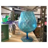 big blue glass