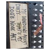 Window Dirty Sign