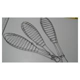 Set of Three Wire Fish Grilling Baskets