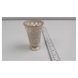 Lenox Porcelain Bud Vase with Heart Cutout Rim