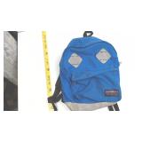 High Ridge Blue Canvas Backpack with Suede Base