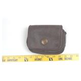 Brown Faux Leather Small Crossbody Pouch