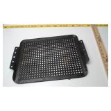 Black Perforated Metal Grill or Baking Tray