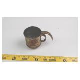 Vintage Floral Metal Flour Sifter