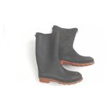 Black Rubber Waterproof Boots Size 8